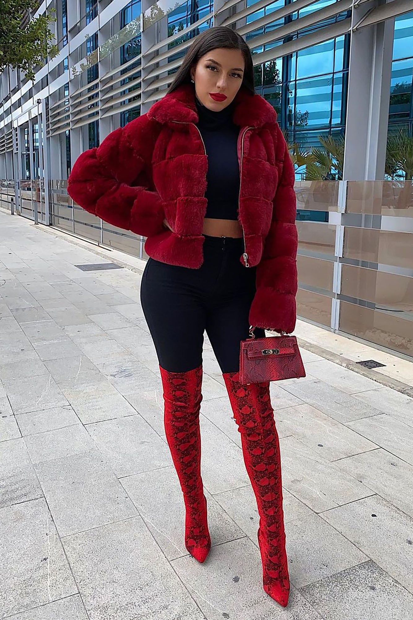 Next Time Over The Knee Boot - Red | Fashion Nova, Shoes | Fashion Nova