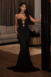 Night Life Bandage Maxi Dress - Black