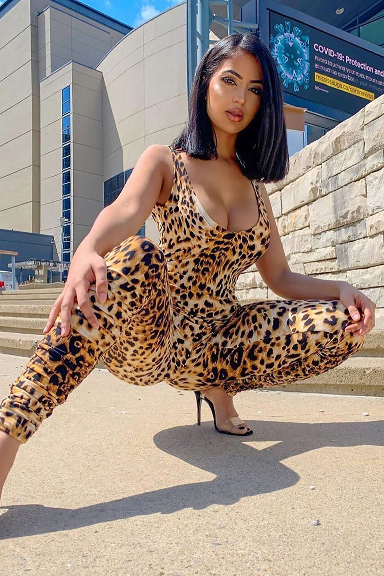 leopard jumpsuit fashion nova