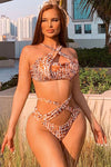 Paradise Calling 2 Piece Bikini - Brown/combo