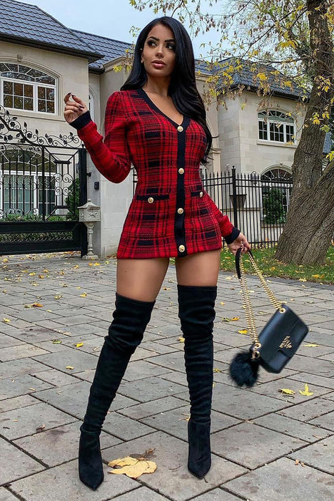 plaid mini dress Big sale - OFF 77%