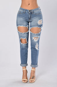 Pacific Beach Boyfriend Jeans - Medium