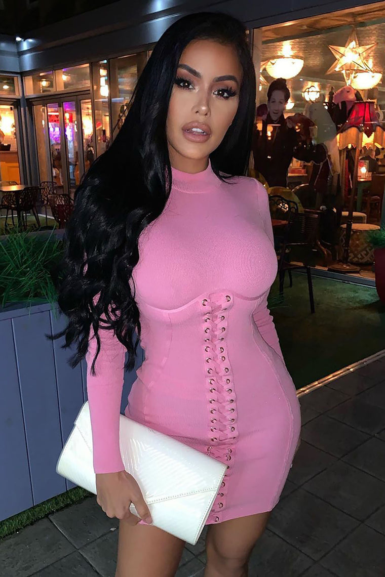 fashion nova pink mini dress