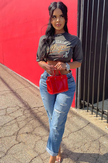 Born To Bloom Clutch - Red, Fashion Nova, Handbags