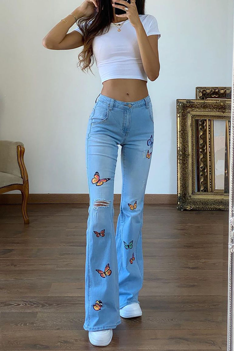 fashion nova jeans on tall girl