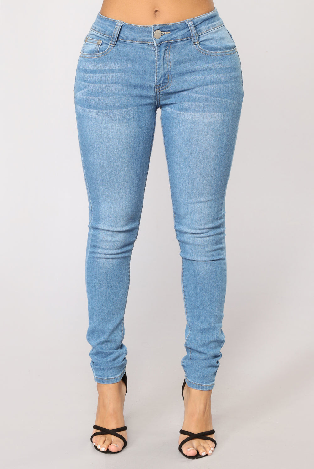 Get Ya Girl Skinny Jeans - Light Blue Wash