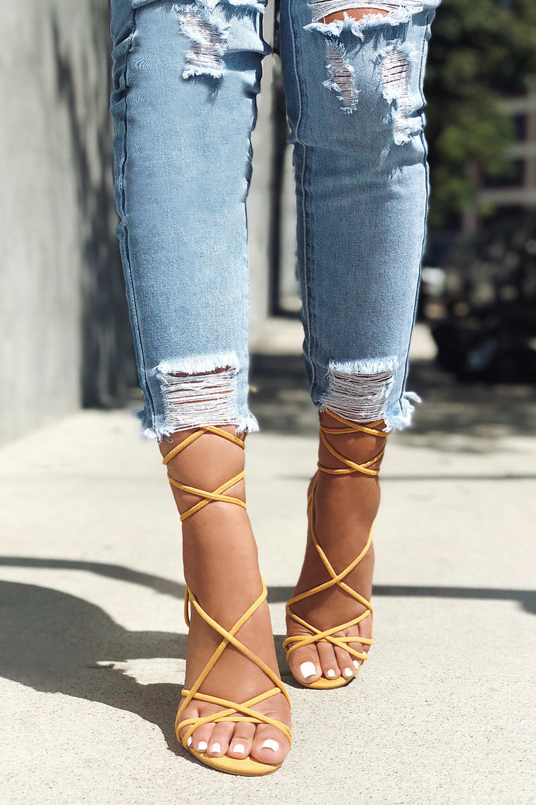 fashion nova yellow heels