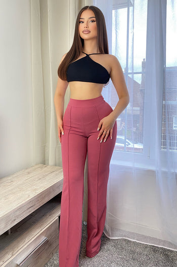 Rosalia Flower Pant Set - Wine, Fashion Nova, Luxe