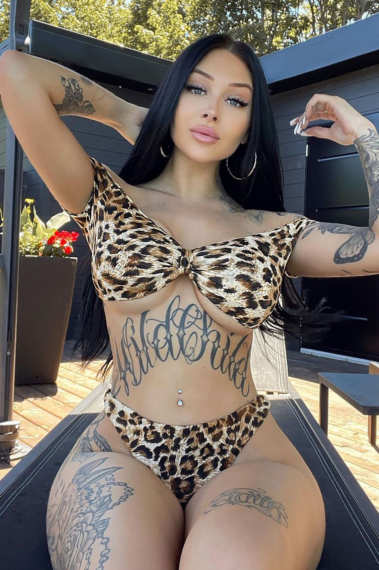 fashion nova cheetah bikini