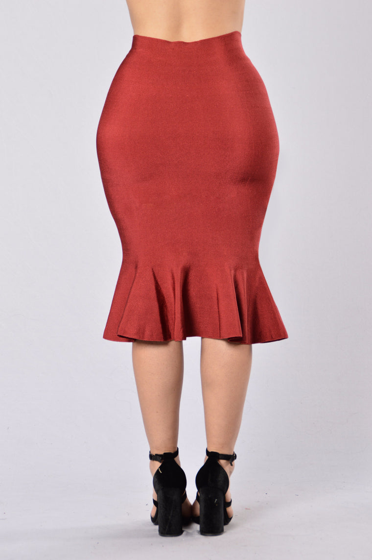 Chime Skirt - Burgundy, Skirts | Fashion Nova