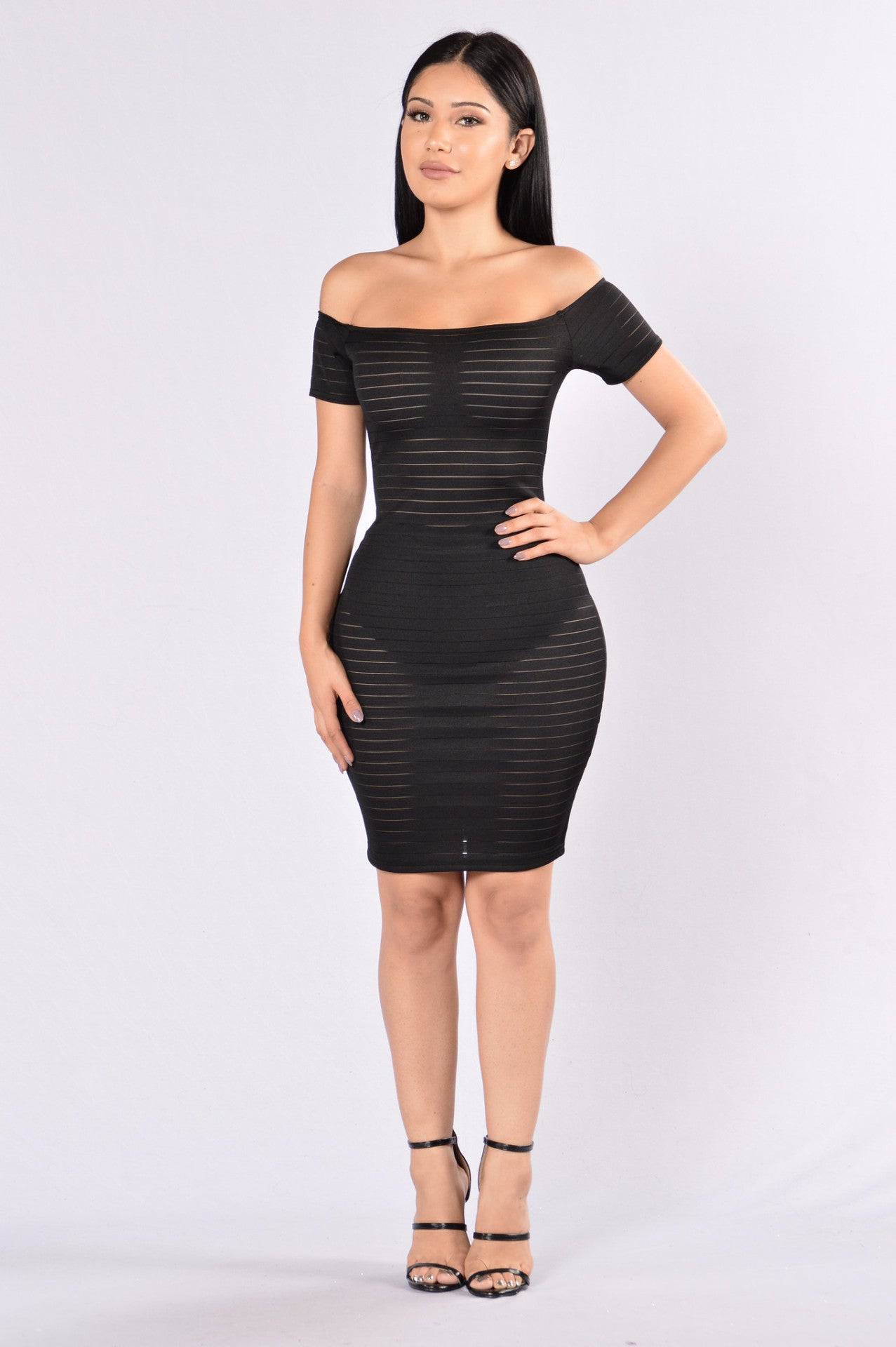 nightcode dress black