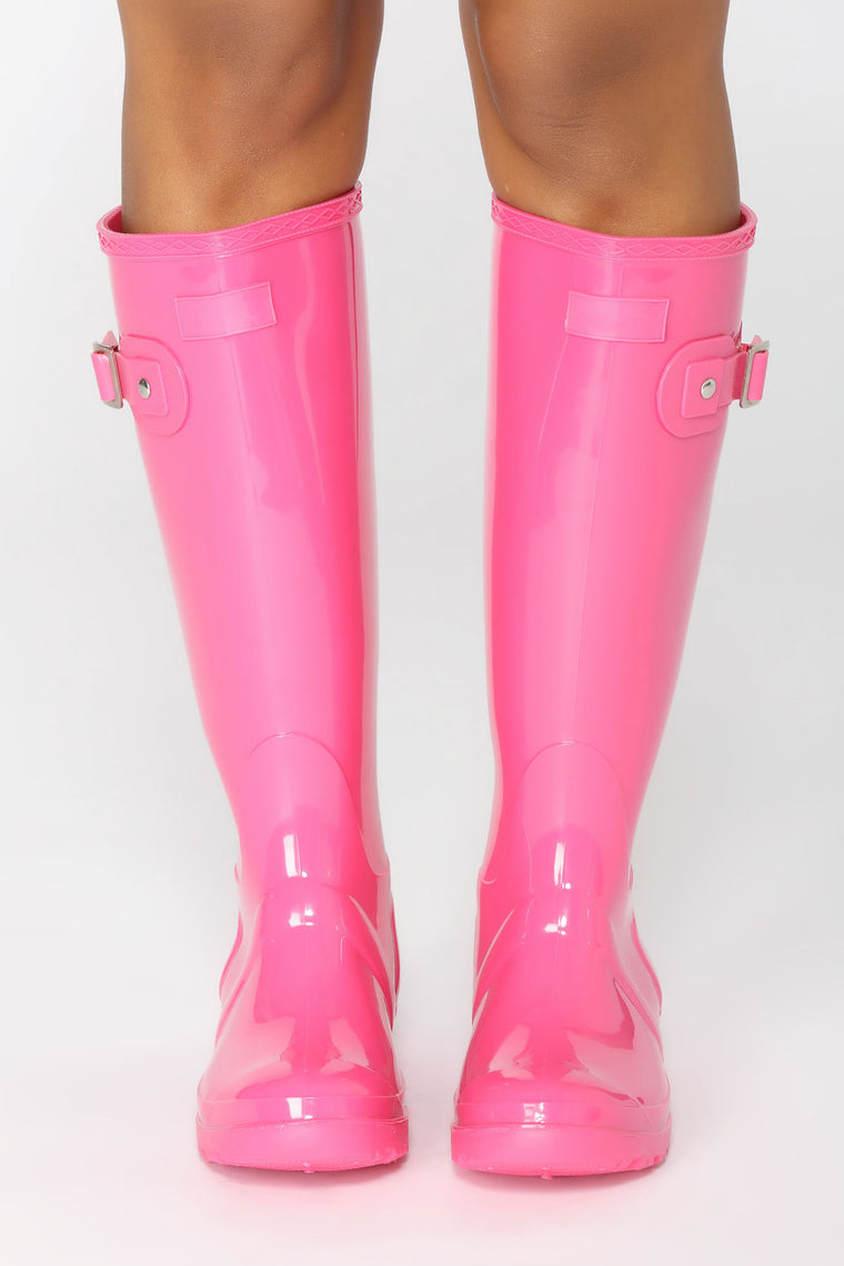 Don't Rain On Me Boots - Pink, Shoes 