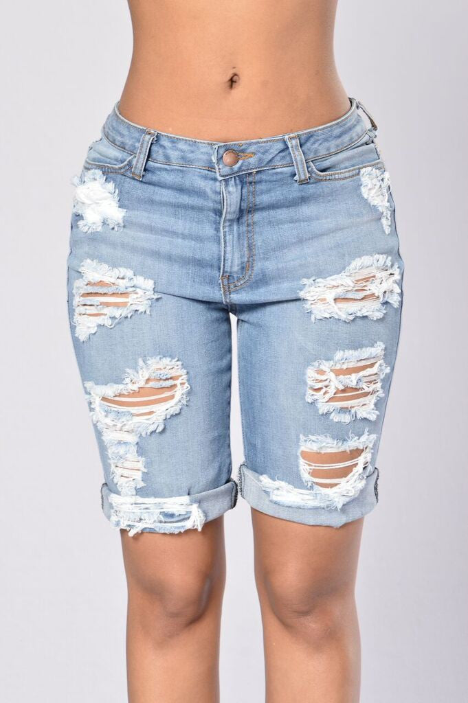 Shipwrecked Bermuda Shorts - Denim Blue – Fashion Nova