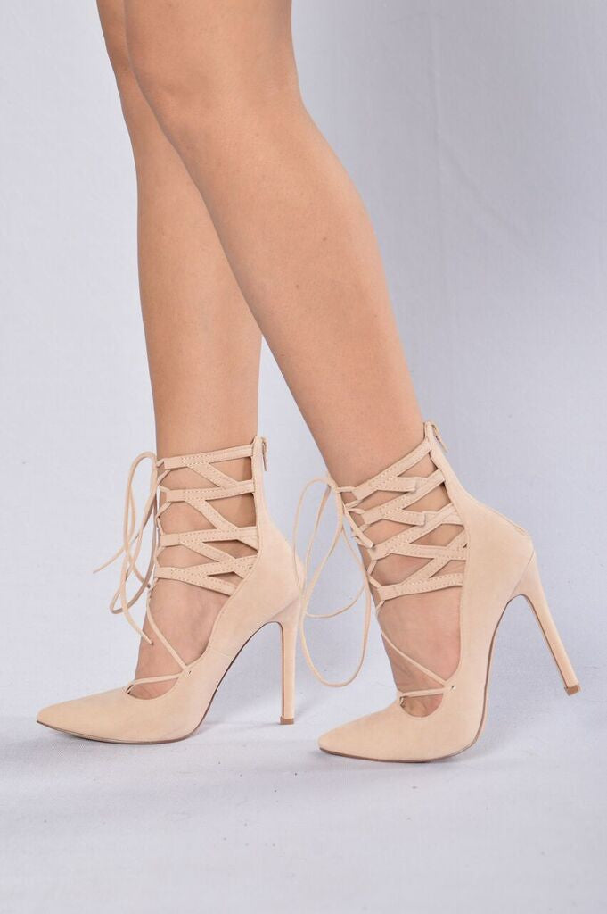 nude heels fashion nova