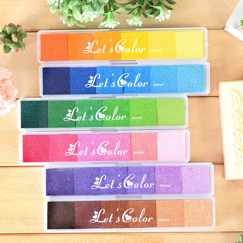 Classic Pure Pallet Ink Pad Stamps ( 12 colors ) – Original Kawaii Pen