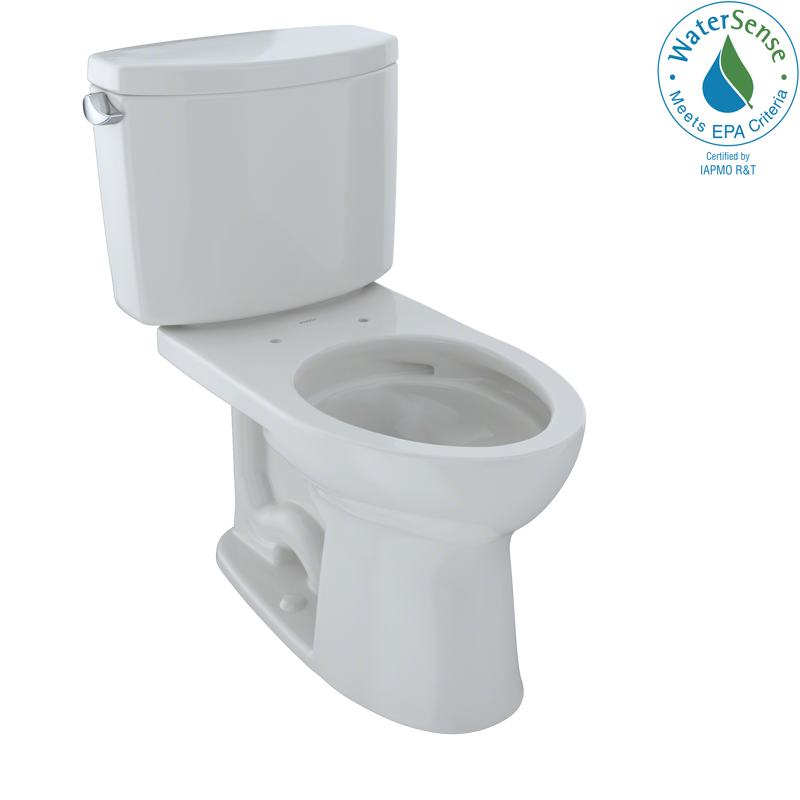 TOTO Drake II Two-Piece Elongated 1.28 GPF Universal Height Toilet with CeFiONtect,   - CST454CEFG