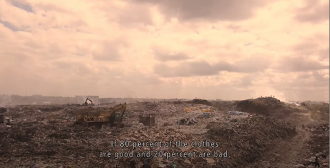 Dandora dump in kenya, Credits: Eeeb, Textile Mountain |