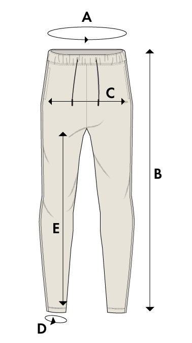 Size Chart - Ease Home Lounge Joggers - Bottoms Lab AU