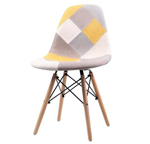 Eames Replica Patchwork Chair - Yellow