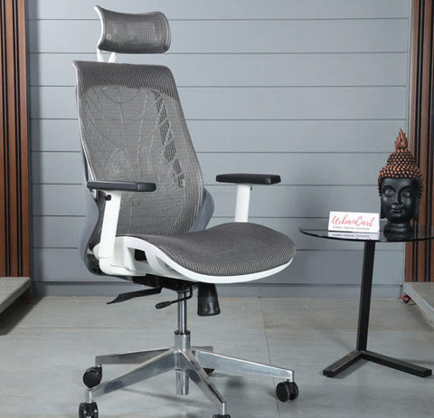 Spidy Executive Mesh High Back Office Chair with Aluminium Base