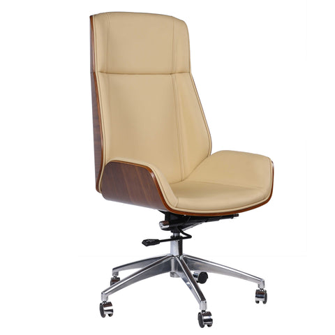 Hector Executive Leather Office Chair with Aluminium Base