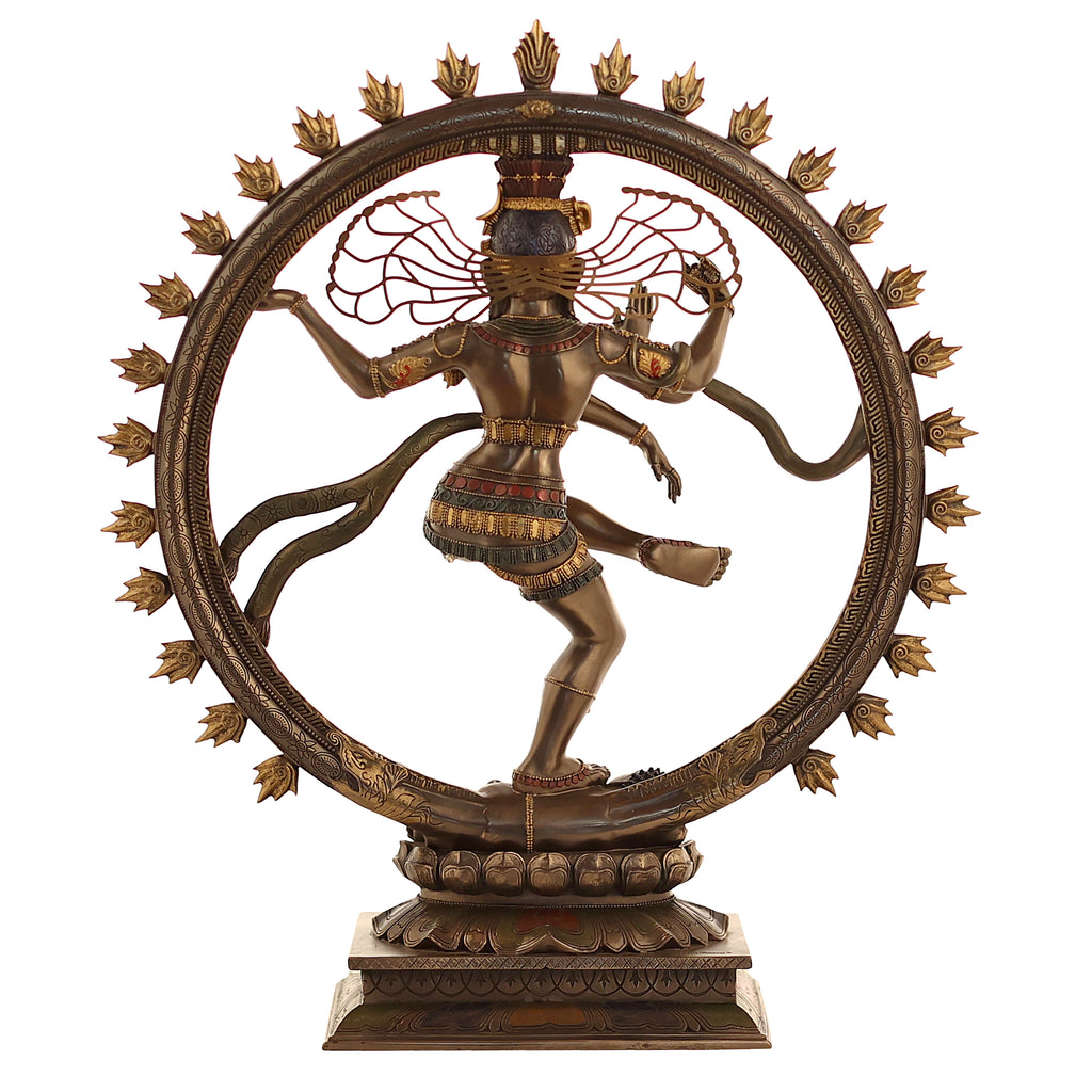 Lord Natraj Shiva Made of Bronze composite - 15.5 x 4 x 18 Inch, 2.6 K