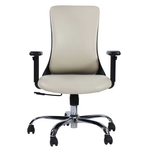 Hudson Revolving Armrest Adjustable Office Desk Chair with PU Leather