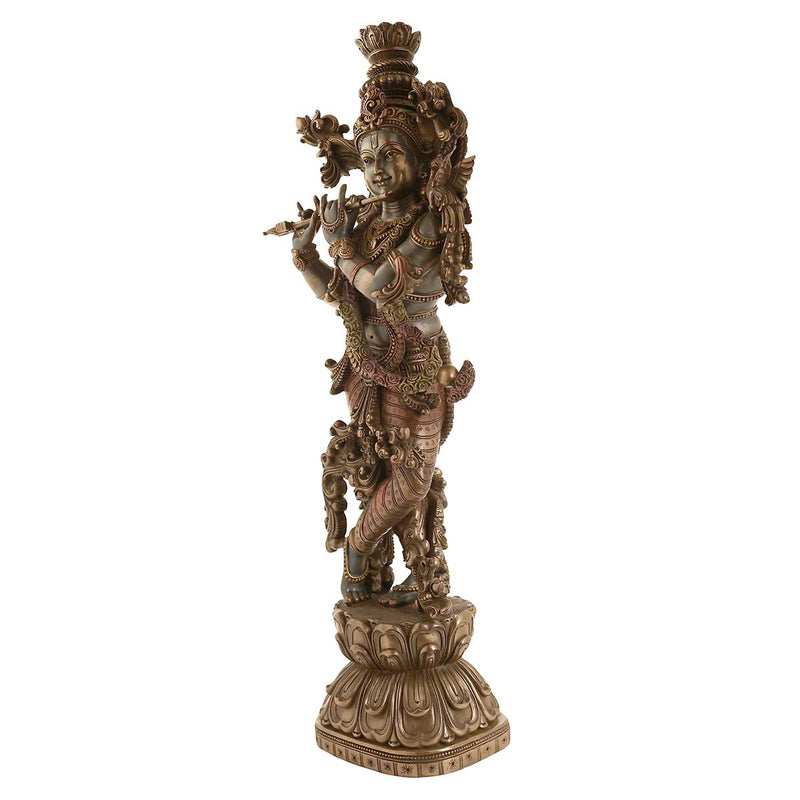 Lord Krishna Big Standing Statue -  7.5 x 5.5 x 30 Inch, 7.5 Kg