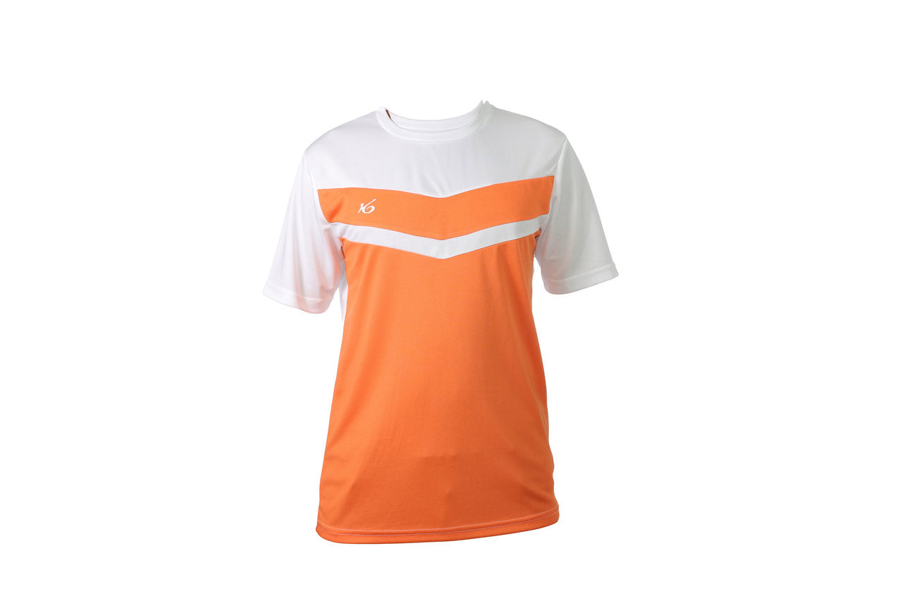 orange and white jersey