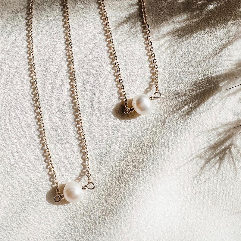 small pearl necklace set