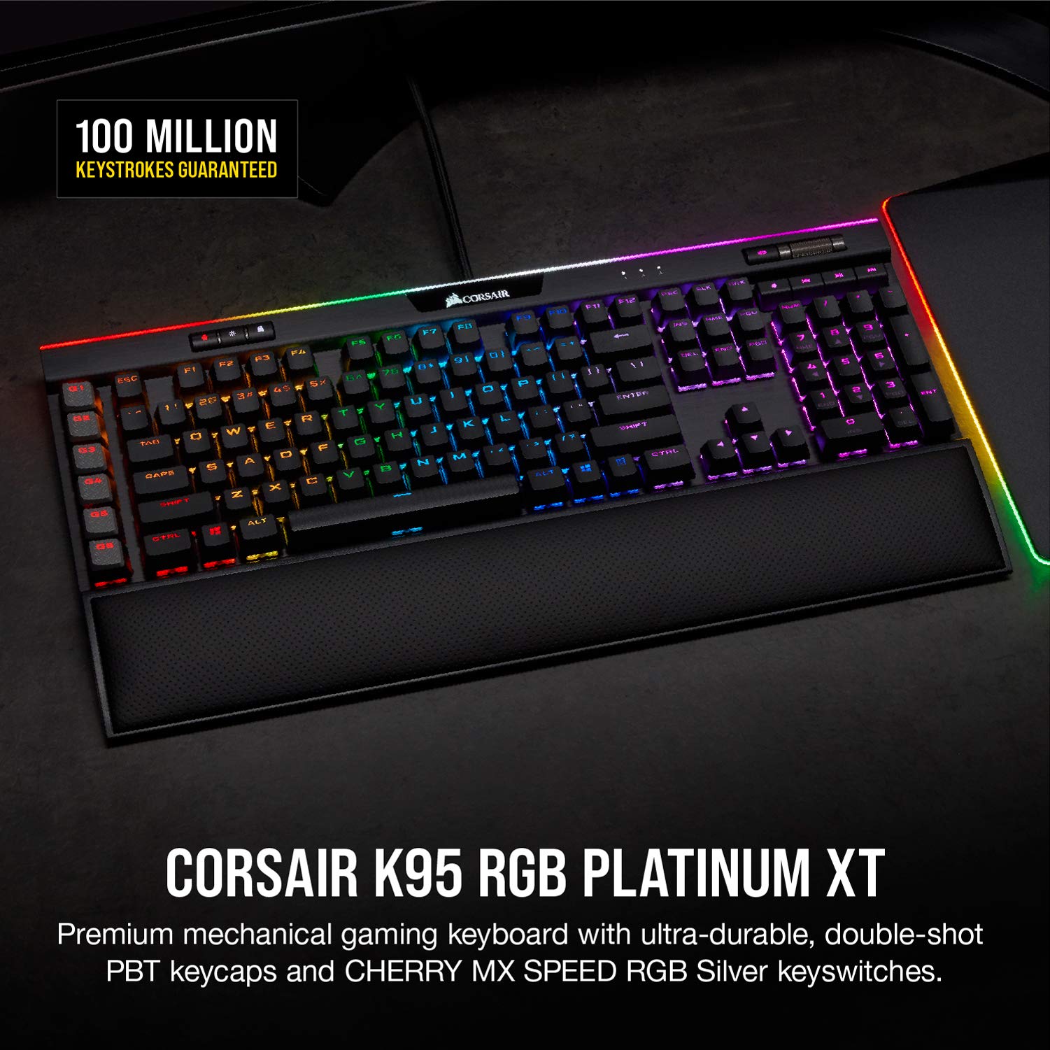 Corsair K95 Rgb Platinum Xt Mechanical Gaming Keyboard Backlit Rgb Le Lowper