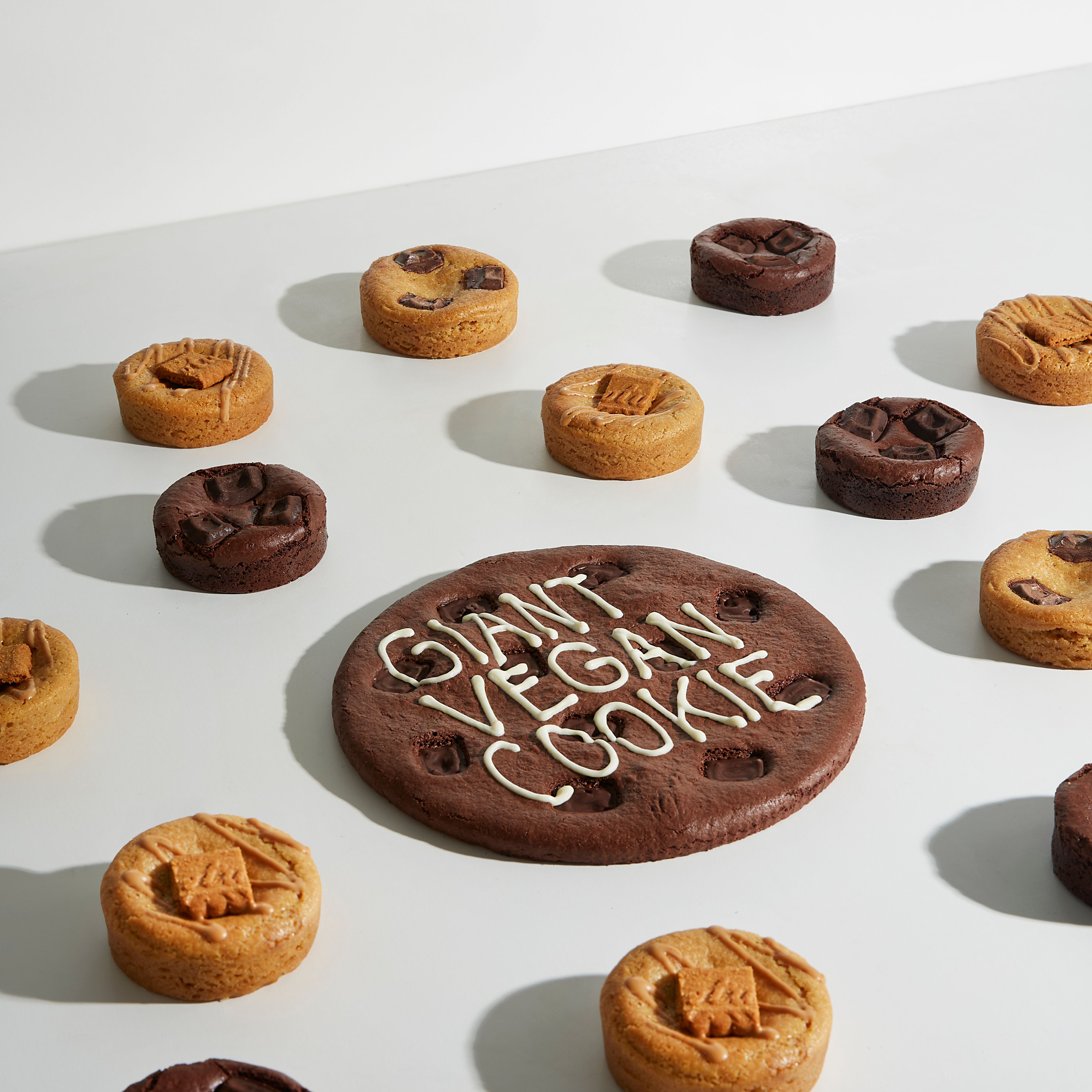 Giant Vegan Cookie & 9 Pack Vegan Cookie Pies