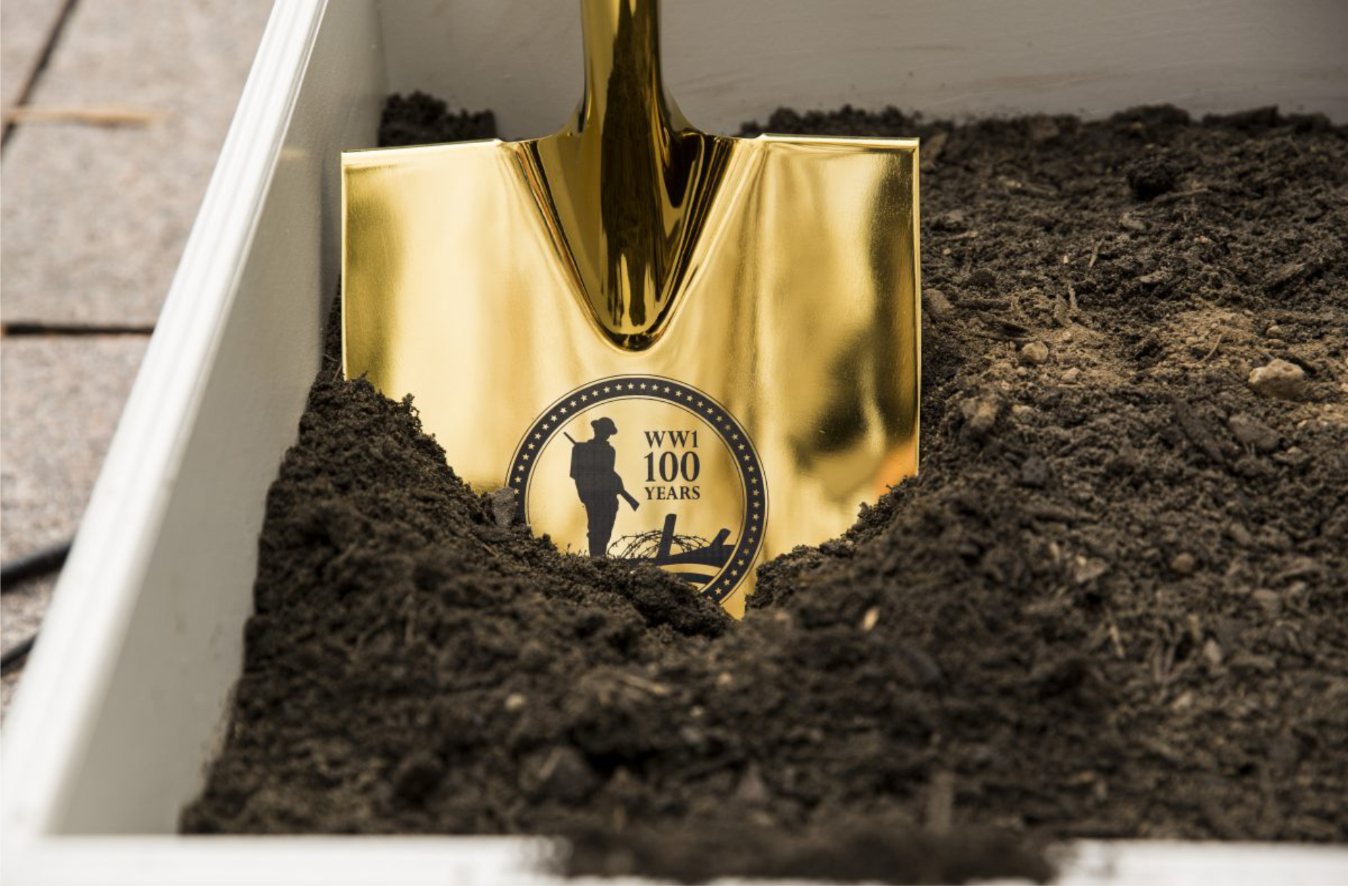 WWII Memorial Gold Groundbreaking Shovel