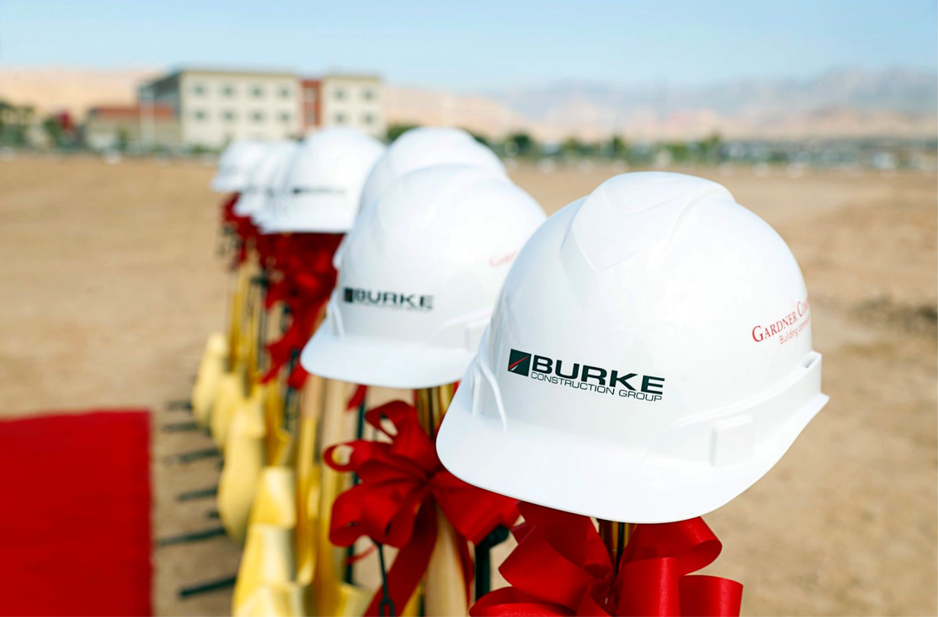 Custom Groundbreaking Shovel Hard Hats