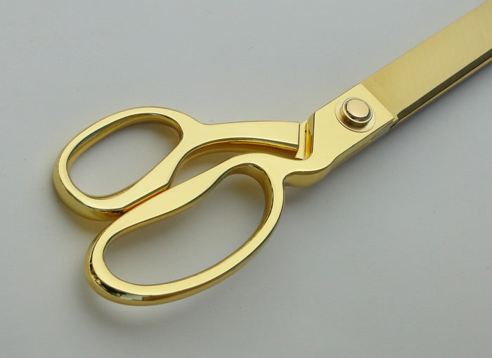 15" Gold Plated Ceremonial Ribbon Cutting Scissors ...