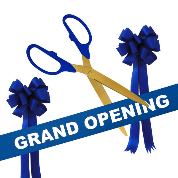 Grand Opening Kit 36 Ribbon Cutting Scissors With Gold Blades
