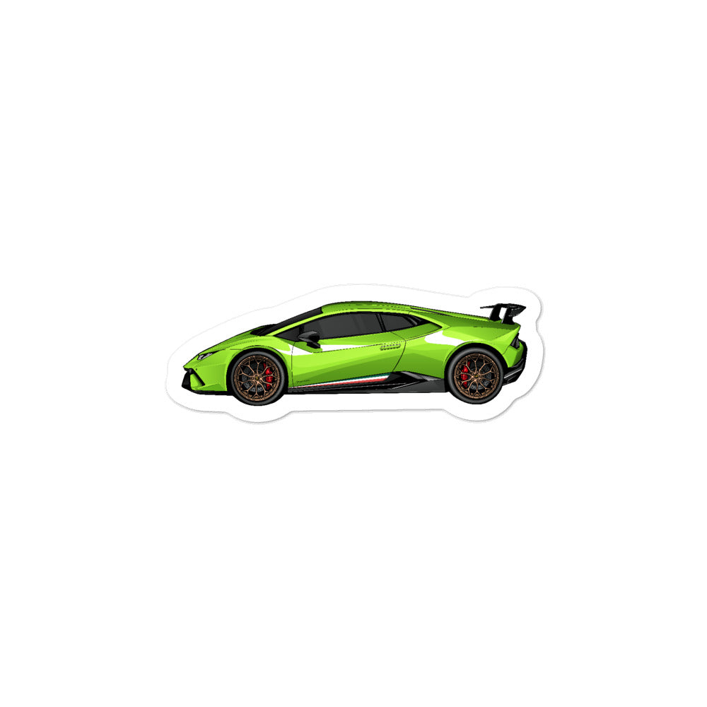 Die-cut stickers Lamborghini Huracán Performante - Cars&Pizza Club