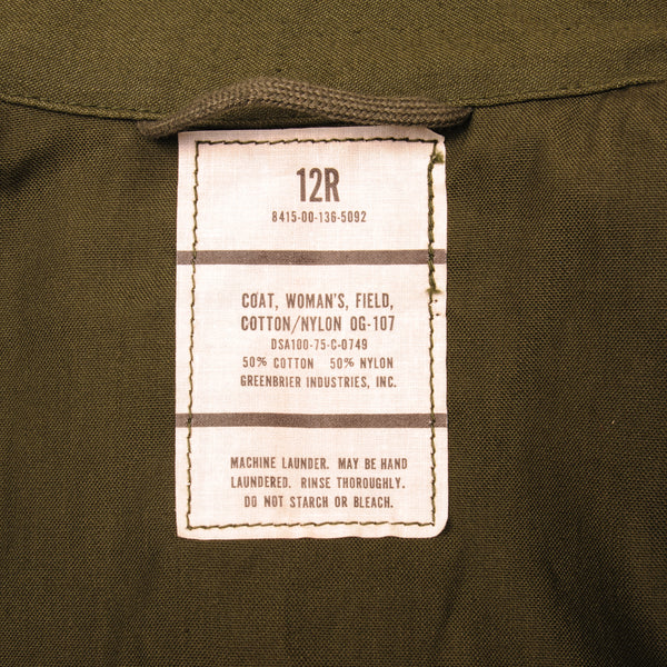 VINTAGE US ARMY TROPICAL COMBAT JACKET 5TH PATTERN 1969 VIETNAM