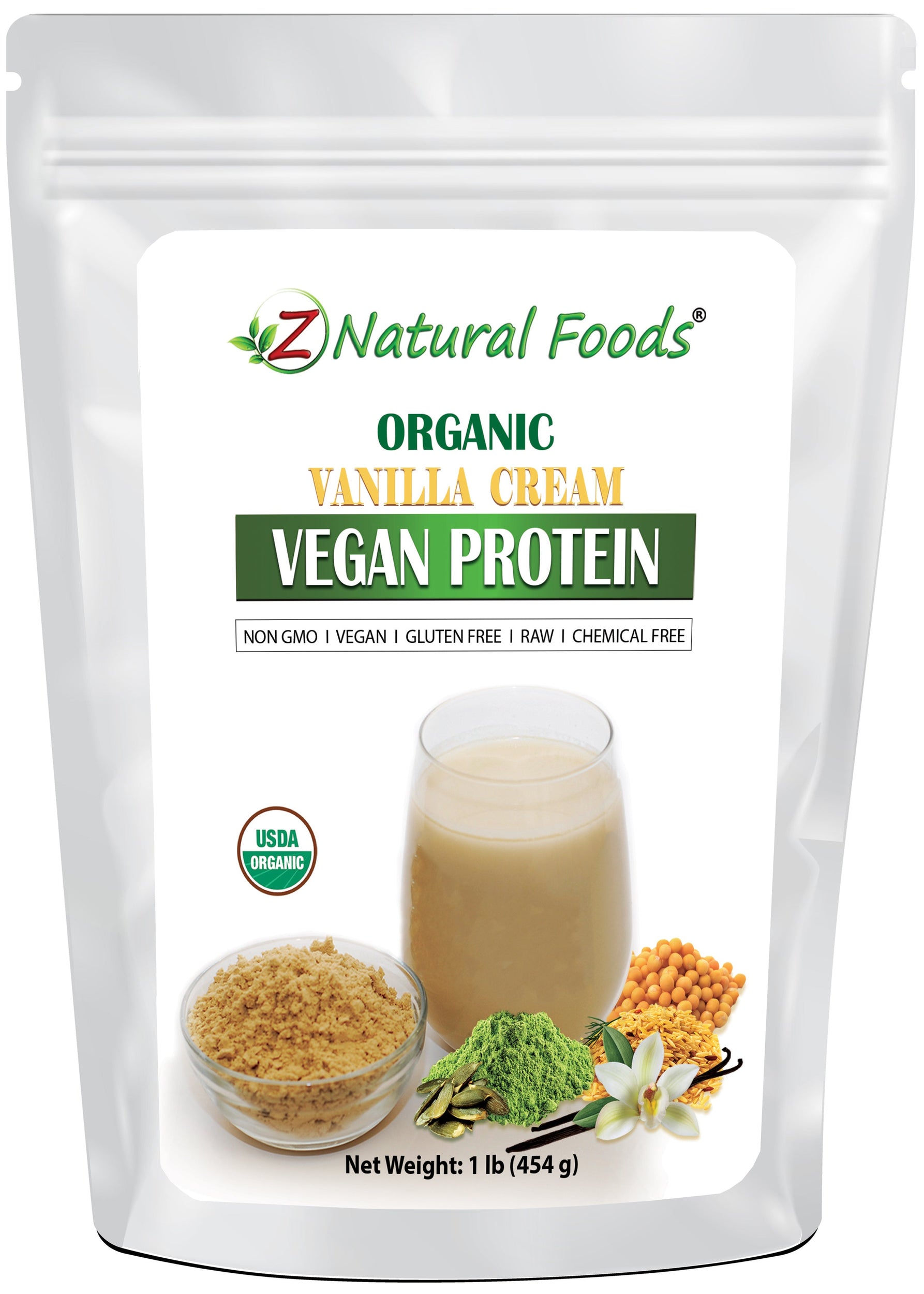 Vanilla Cream Vegan Protein - Organic