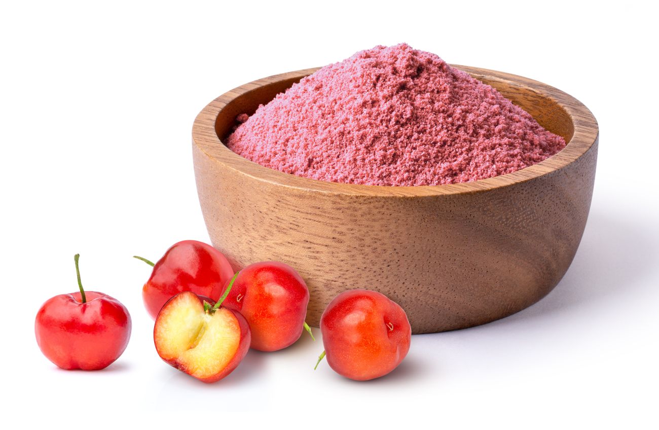 This is an image of acerola cherry powder