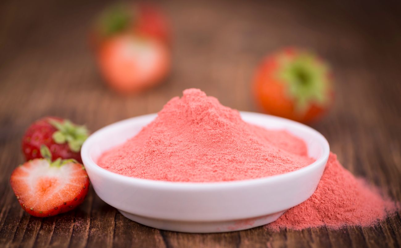 This is a picture of our freeze-dried Strawberry Powder