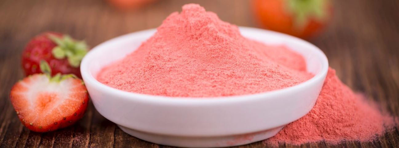 This is a picture of strawberry powder