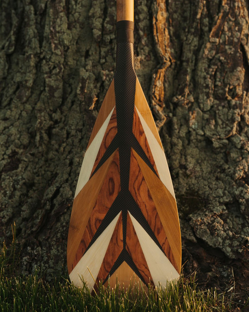LP-03 Carbon & Bamboo Feather Stand Up Paddleboard Paddle
