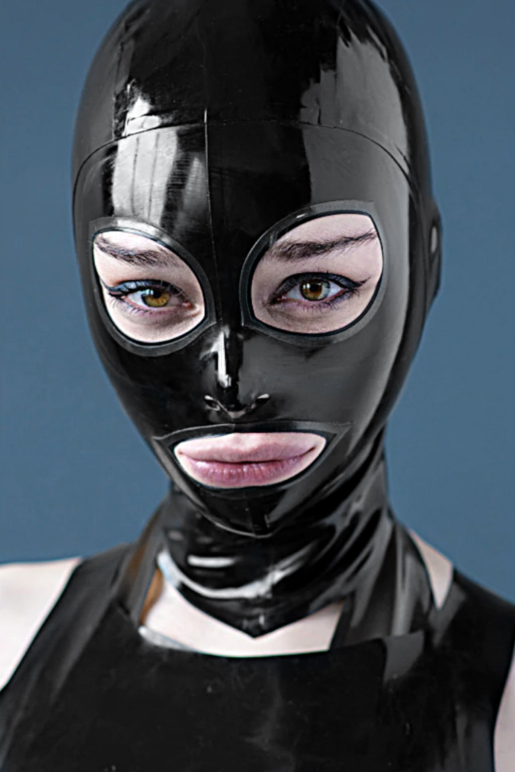 Rubberdoll Cat Eye Latex Hood