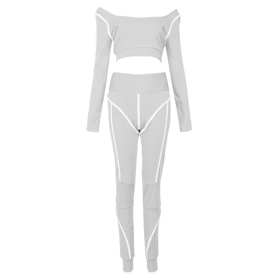 crop top sweatsuit set