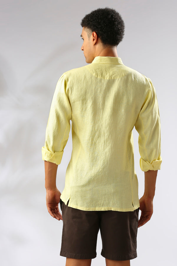 Linen Elbow Patch Shirt – Shift + Wheeler