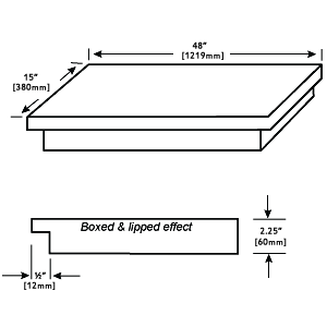 Boxed & Lipped hearth diagram