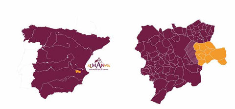Mapa de situación de Almansa en España