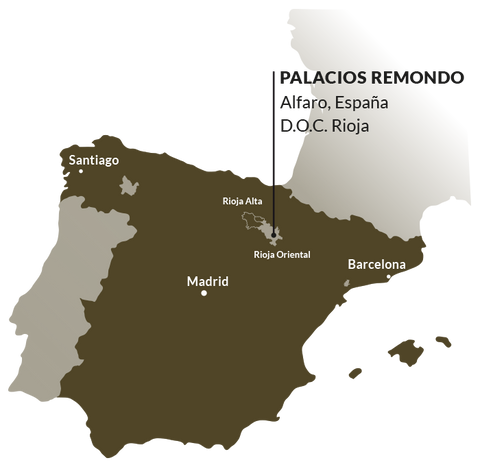 Mapa de Bodegas Palacio Remondo