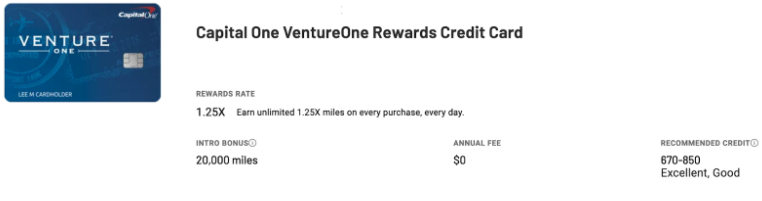 Venture One Credit Cards